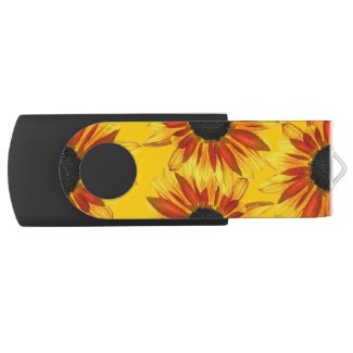 Sunflower Garden Swivel USB 2.0 Flash Drive
