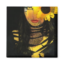 SUNFLOWER GIRL Magnet