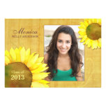 Sunflower Girl Photo Graduation Class of 2013 Card