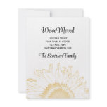 Sunflower Graphic Change of Address Announcement invitations