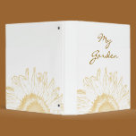 Sunflower Graphic Garden Binder binders