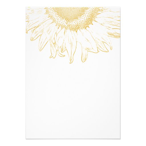 Sunflower Graphic Rehearsal Dinner Invitation