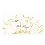 Sunflower Graphic Wedding Place Card Business Card Templates