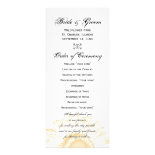 Sunflower Graphic Wedding Program Rack Cards