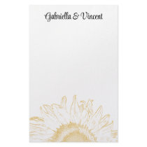 Sunflower Graphic Wedding Stationery