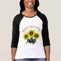 Sunflower Great Grandmother Mothers Day Gifts t-shirts