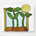 Sunflower Greens Mousepad by sproutlady Sunflower Greens Mousepad