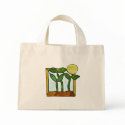 Sunflower Greens Tote bags by sproutlady Sunflower Greens Tote bags