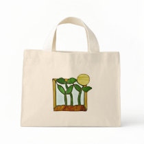 Sunflower Greens Tote bags by sproutlady Sunflower Greens Tote bags