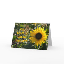 Sunflower Greeting Card