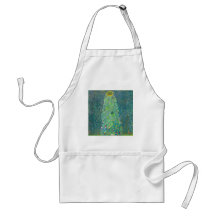 Sunflower, Gustav Klimt Vintage Floral Art Nouveau Apron