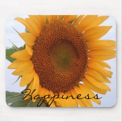 Sunflower Happiness Mouse Pad by femsista