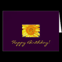 Sunflower Happy Birthday! cards