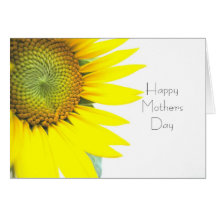 Sunflower Happy Mothers Day Cards