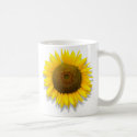 Sunflower, heart inside /Mug size 11oz by MAMJODH Sunflower, heart inside /Mug size 11oz