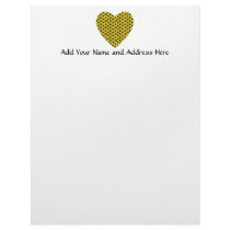 Sunflower Heart Letterhead Template