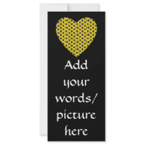 Sunflower Heart Rack Card Template