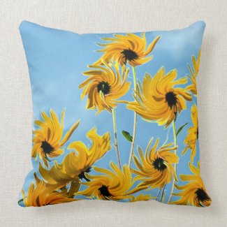 Sunflower Impressions Accent Throw Pillow