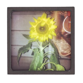 #sunflower in bloom premium keepsake boxes