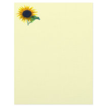 Sunflower In Full Bloom Letterhead