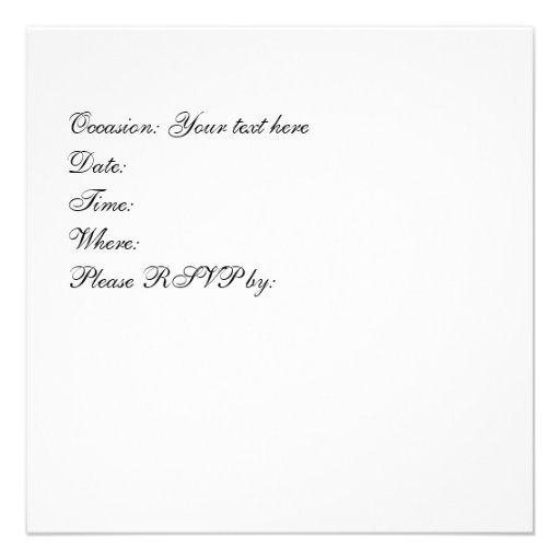 Sunflower invitation