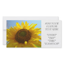 SUNFLOWER Invitation Cards Party Invitations Event photo cards
