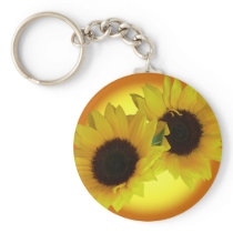 Sunflower Key Chains Cheerful Yellow Flower Gifts