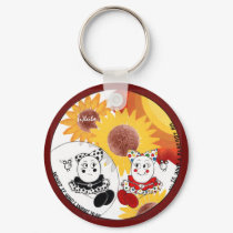 Sunflower Keychain - Whimsical Art Bag Charm