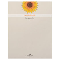 Sunflower letterhead