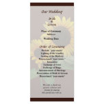 Sunflower Love Wedding Program Customized Rack Card
