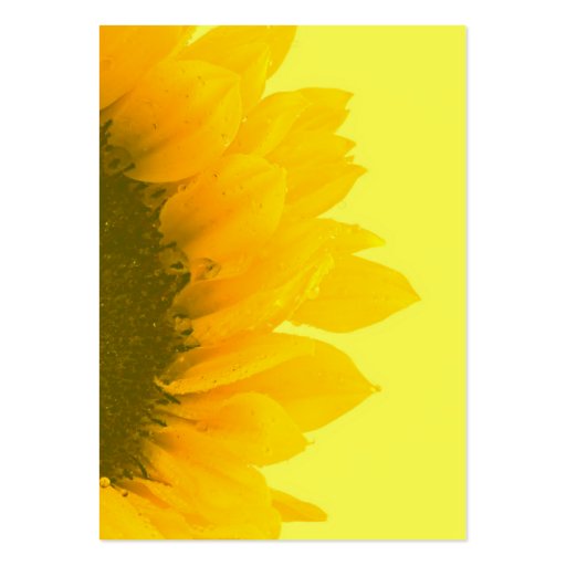 Sunflower Macro Photo Business Card (front side)