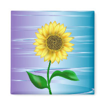 Sunflower magnets by Lidusik Sunflower magnets