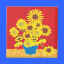 Sunflower magnet magnets