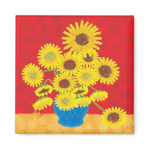 Sunflower magnet
