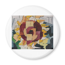 Sunflower Fridge Magnet