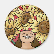 Sunflower Magnet