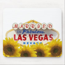 Sunflower MARRIED In Fabulous Las Vegas Mousepad