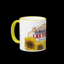 Sunflower MARRIED In Fabulous Las Vegas Mug by vegasdusoleil Sunflower MARRIED In Fabulous Las Vegas Mug