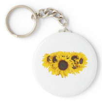 Sunflower Medallion keychains