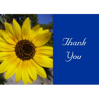 sunflower message card
