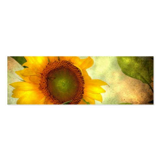 Sunflower Mini Customizable Card Business Card Templates (front side)