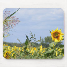 Sunflower Monarch Mouse Pads
