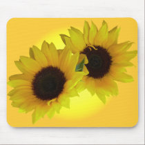 Sunflower Mouse Pad Beautiful Yellow Flower Gifts mousepads