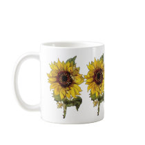 Sunflower mugs by ArtbyJean Sunflower mugs