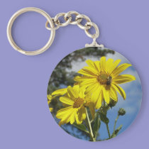 sunflower n bumblebee keychains