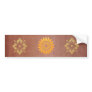 Sunflower n Jewels on Copper Strip Bumper Stickers