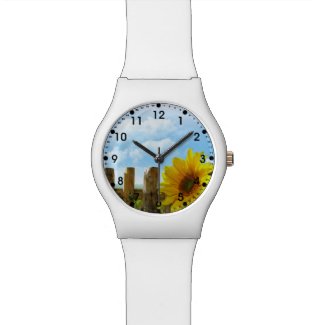 Personalized Sunflower Nature Watches