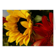 Sunflower note card