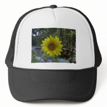 Sunflower, Old Orchard Beach, Maine hats by eelkat Sunflower, Old Orchard Beach, Maine hats
