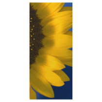 Sunflower on Blue Wedding Program Rack Card Template